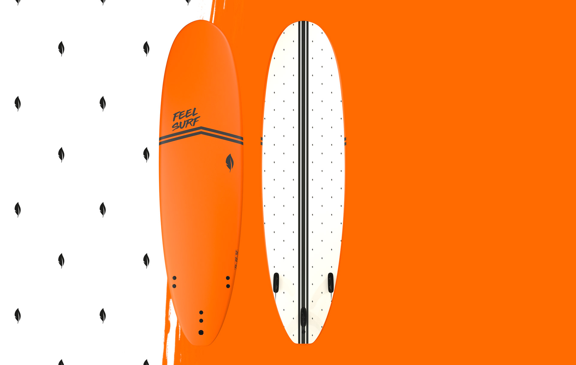 PLANCHE DE SURF EN MOUSSE 7' FEEL SURF PLANCHE DE SURF EN MOUSSE 7' FEEL SURF